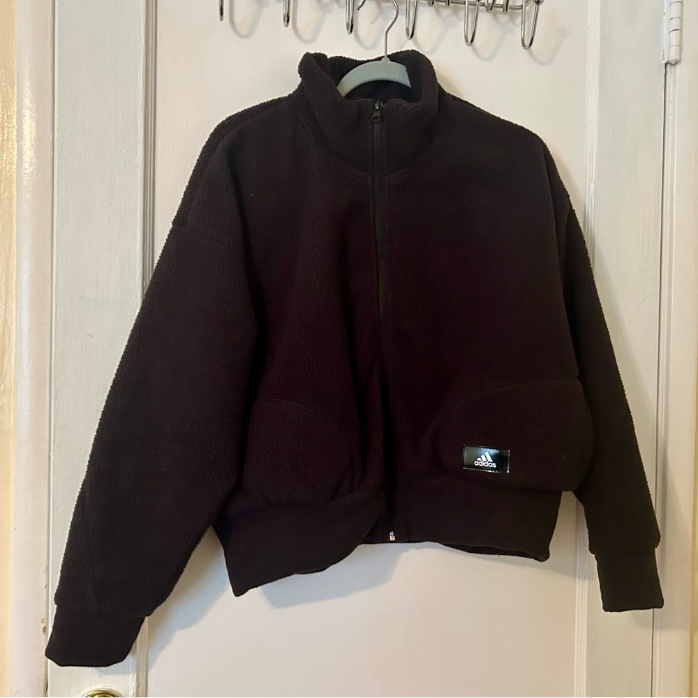 adidas Sherpa Zip Up Jacket